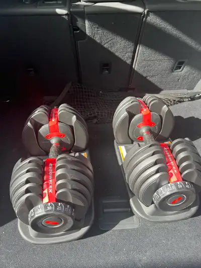 I am selling a pair of Bowflex adjustable dumbbells, perfect for a home gym setup. These dumbbells a...