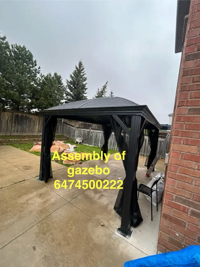 assembly of gazebo in Outdoor Tools & Storage in Mississauga / Peel Region - Image 6