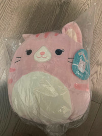 10 inch squishmallow pink cat laura brand new with tags