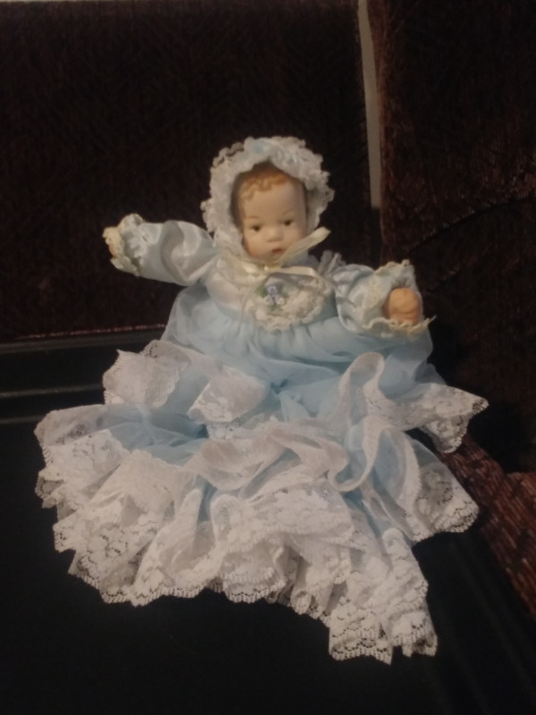 small baby porcelain doll in Arts & Collectibles in St. Albert