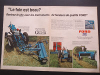 Accessoires Tracteur Tractor Equipment Ford  1966  2 pages Ads