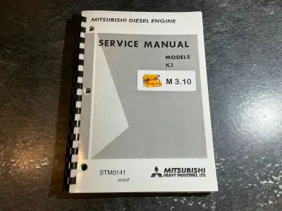Mitsubishi K3 Diesel Engines Service Manual, Vetus M3.10 Marine, View more