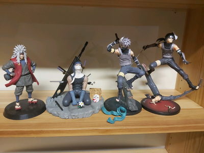 Kakashi Figure 23cm - $30 Zabuza Figure 19 cm - $50 Itachi Figure - $35 Prices are solid unless more...