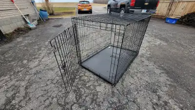 Essentials Large Dog Crate 42.51 L x 28.46 W x 30.62 H Inches, View more