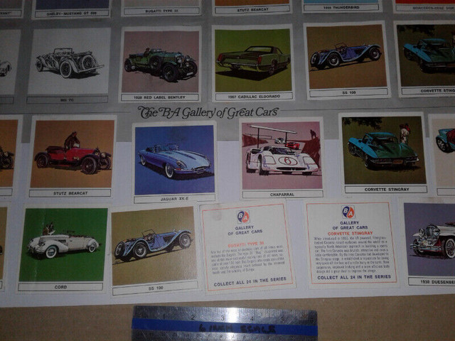 B/A GALLERY OF GREAT CARS Trading Cards, 1960's in Arts & Collectibles in Kitchener / Waterloo - Image 3