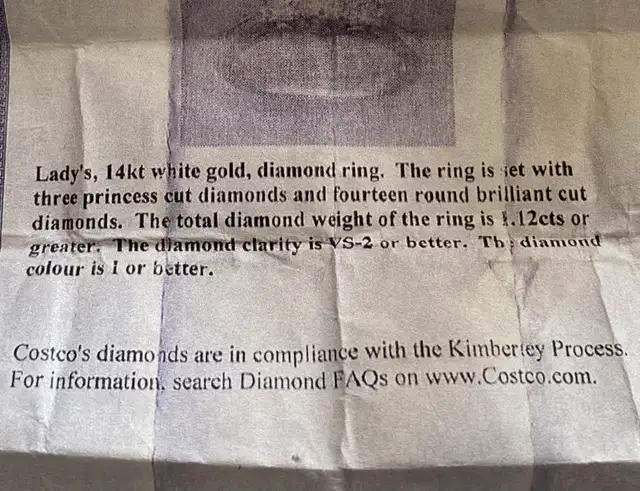 PRICE LOWERED! Gorgeous 14kt White Gold Diamond Engagement Ring ...