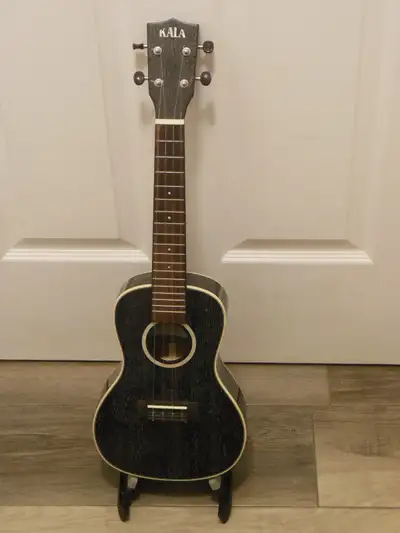 KALA CONCERT UKULELE MAHOGANY WOOD, RARE DOG HAIR FINISH & CASE, View more