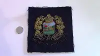 County of Waterloo Emblem, Embroidered, 1852 Peace Prosperity