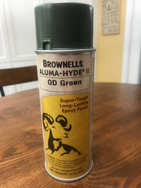 BROWNELL'S OD GREEN ALUMA HYDE 2 SPRAY PAINT. JUST REDUCED!!