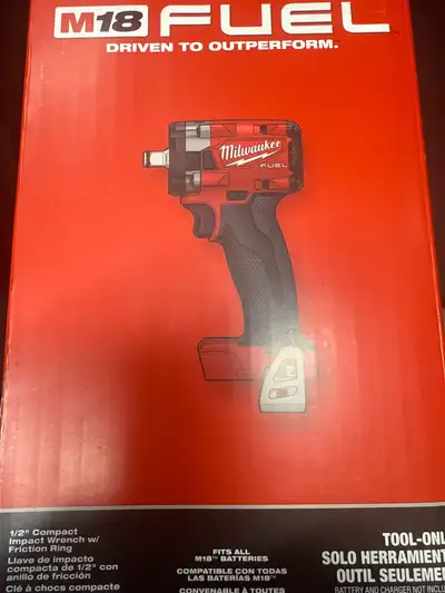 Milwaukee 1/2” compact impact wrench w/friction ring , View more