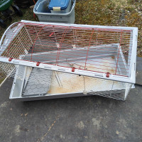 Large Rabbit cage and water bottle