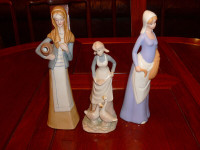 splendides figurines vintage en fine porcelaine pour  vitrine