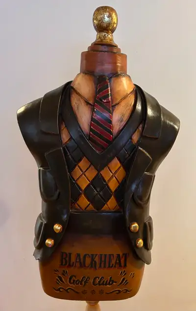VINTAGE BLACKHEAT GOLF CLUB MANNEQUIN STAND - 1980's, View more