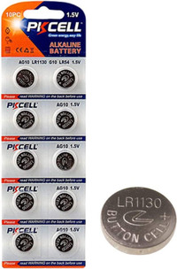 BRAND-NEW 10-Pack AG10 LR1130 Button Cell 1.5V Batteries