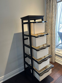 Decorative storage stand with 5 drawers