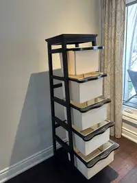 Decorative storage stand with 5 drawers