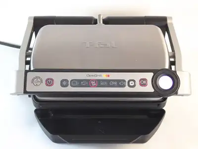 T-Fal OptiGrill SERIE 8351s1 Automatic Sensor Indoor Grill Silver. Grill is in good pre-owned condit...
