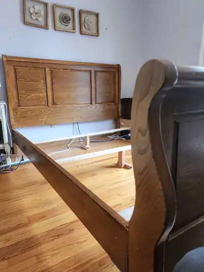 Oueen Sleigh Bed Frame, View more