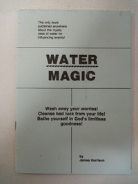 WATER MAGIC. James Harrison. Finbarr. Magick Occult Witchcraft