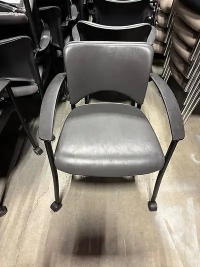 Teknion Amicus Visitor Chair with Mobile Casters-RH For Sale!!, View more