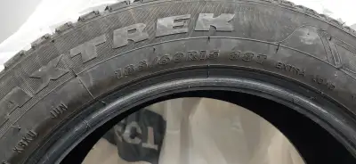 4 pneus Maxtrek 185/60R15 bon pour encore un hiver et peut-être 2