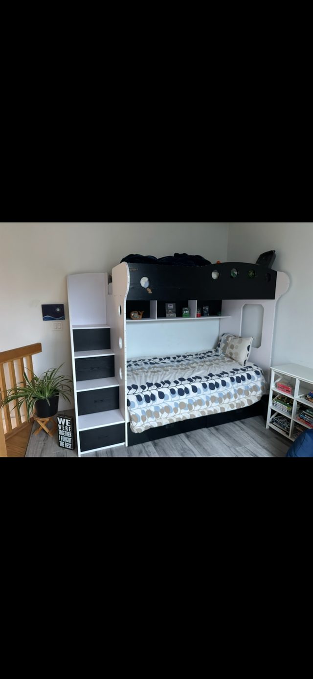 Used bunk bed includes 2 mattress’s in Beds & Mattresses in Delta/Surrey/Langley - Image 2