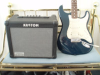ELECTRIC  GUITAR  AND  AMPLIFIER  --  LIKE  NEW