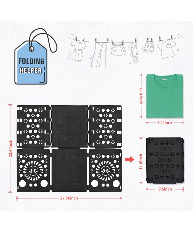 Simplify Your Laundry - Shirt Folding Board for Sale in Other in City of Toronto - Image 3