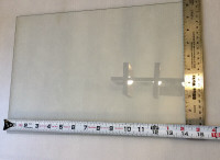 Vitre en verre clair 3 mm (1/8 po) / 14X10 pour projet bricolage