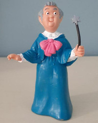 Vintage 1985 Disney Cinderella Fairy Godmother PVC figurine