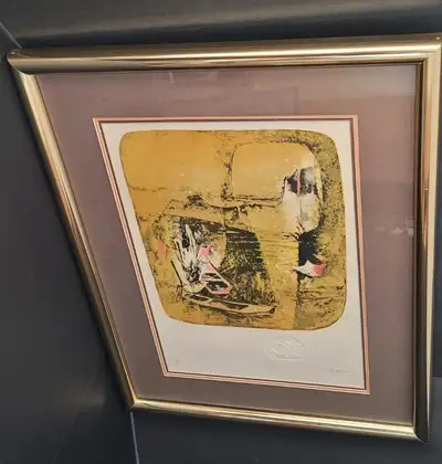 Vtg Hoi Dang Lebadang Ltd Ed Lithograph "Barques" Signed, View more