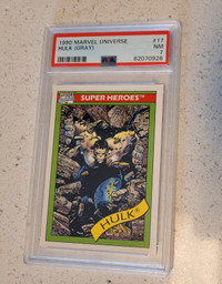 1990 Hulk Gray Marvel Universe Impel Card #17 PSA 7 Near Mint