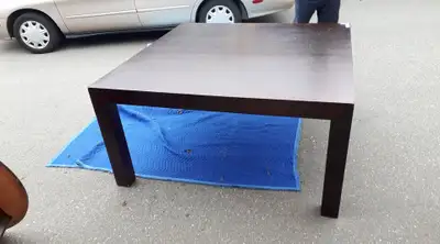 TABLE -LARGE - WOODEN - MAHOGANY FINISH, View more