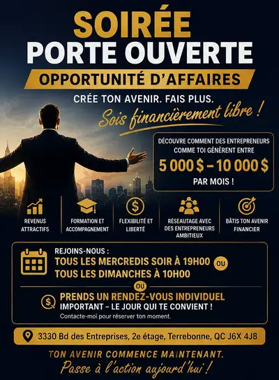 SOIRÉE PORTE OUVERTE ENTREPRENEURS – FORMATION, View more