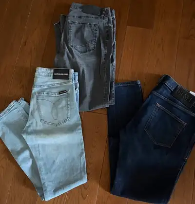 Mens' Small/Medium Jeans - Calvin Klein, etc., View more
