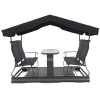 Metal Glider canopy swing