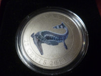 2012 Prehistoric Creature Canada coin Tylosaurus Pembinensis