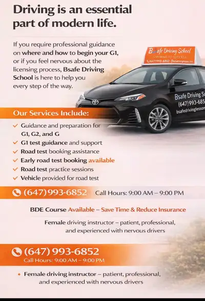 Female Driving Instructor, View more
