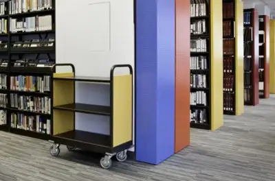 ETAGERE LIVRE BOOK CART CHARIOT TRAY LIBRARY BIBLIOTHEQUE CABINE, View more