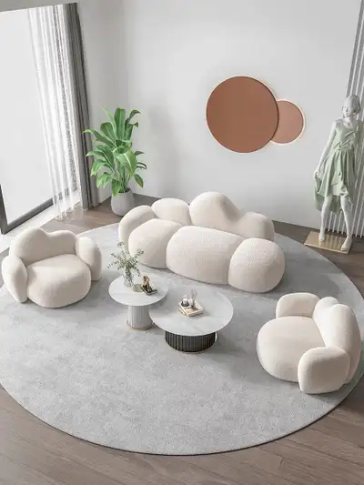 Nesting Coffee Tables | White & Black Sintered Stone Set, View more