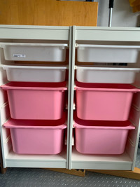 Ikea Trofast storage units and bins
