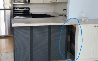 Modern metal wine rack kit. Removed for renovation