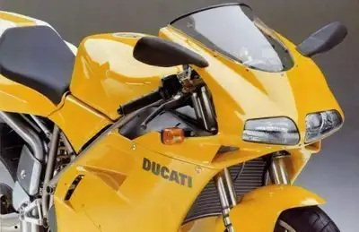 Factory Original Ducati Parts Yellow 748 body work front fender mud gaurd fuel tank Upper head light...