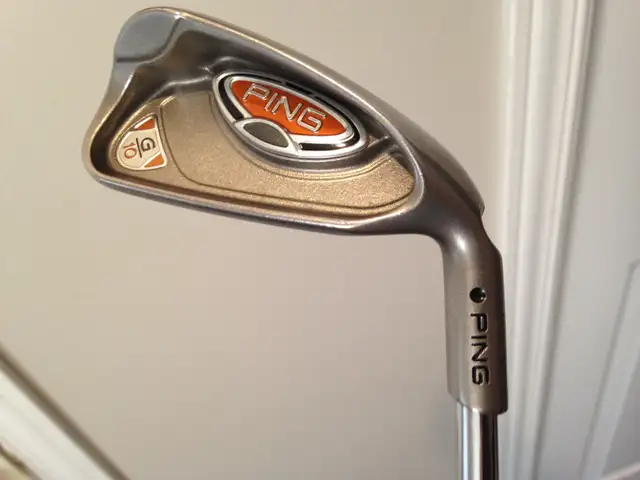 Ping G10 #4 iron stock black dot regular flex Ping AWT shaft