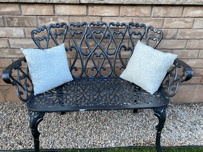 Bench, Cast Aluminum in Excellent Condition, View more