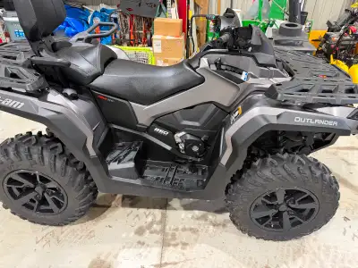 Selling a like new 2023 Can-Am Outlander MAX XT 850 in excellent condition. Very low kms/hours and a...