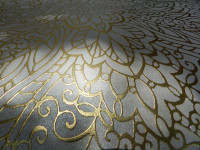 New Luxury Glam Designer C Olson Paradise Gold Shimmer Wallpaper