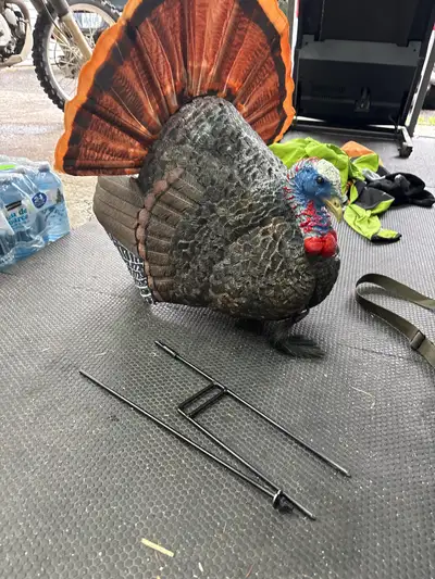 Redhead Turkey Decoy. Bought a few years ago and never used . Will include foam hen decoy if you wan...