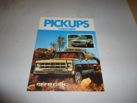 1978 GMC Pickups / Caballero Sales Brochure. Can mail in Canada
