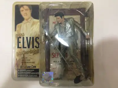 McFarlane 1956 Elvis The Year in Gold figure is new in factory sealed package. Elvis action figure f...